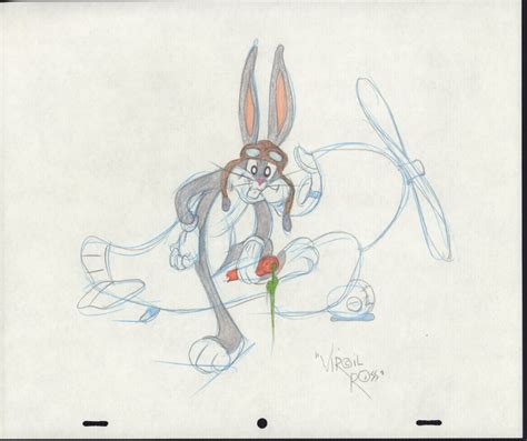 Bugs Bunny As A Pilot Looney Tunes Color Art Commission By Warner Bros