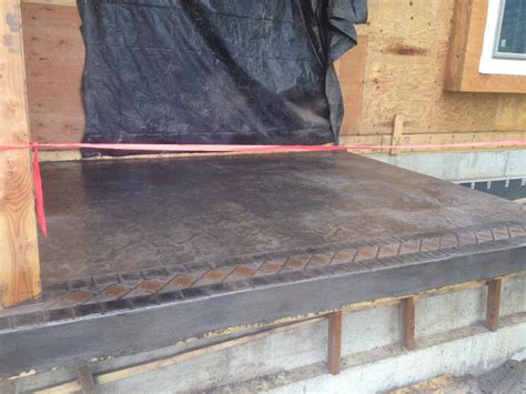Stamped Concrete Basement Floor Roycroft Concrete Driveways