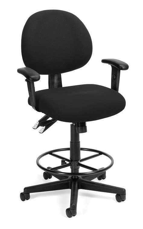 Ofm 241 Aa Dk 24 Hour Ergonomic Upholstered Task Chair With Arms And
