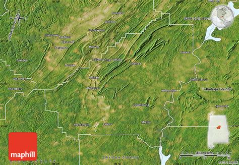 Satellite Map Of Shelby County