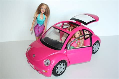Barbie Hot Pink Vw Beetle Volkswagen Bug Car Car Key And Barbie Doll