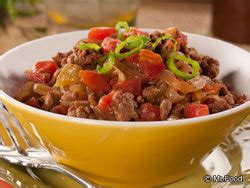 This homemade baked beans recipe is pretty easy to make along with its sweet tangy sauce. Beanless Beef Chili | EverydayDiabeticRecipes.com