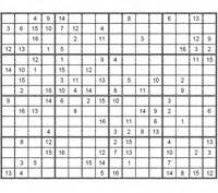Hexadecimal sudokus (also known as 16x16 sudoku) are a larger version of regular sudoku that feature a 16 x 16 grid, and 16 hexadecimal digits. Printable Intermediate Sudoku 16 x 16