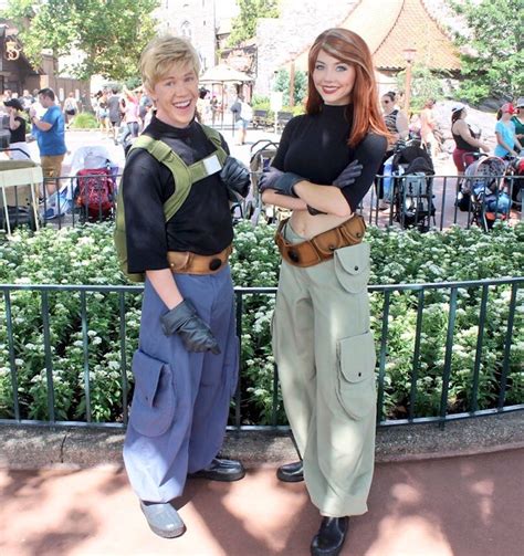 Kim Possible And Ron Stoppable Seen Meeting Guests At Epcot Couples Halloween Outfits Disney