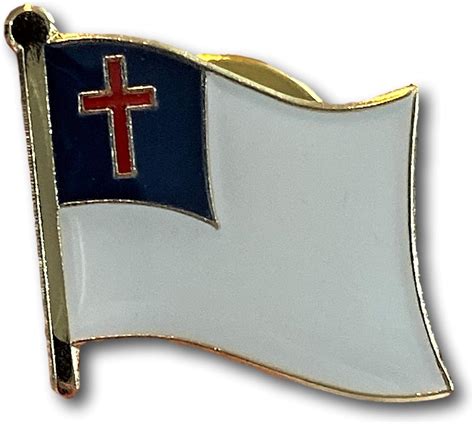 Christian Flag Religious Lapel Pin Clothing