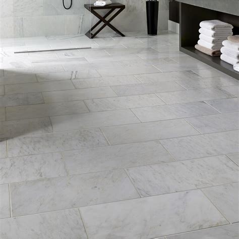24 Inch Marble Tile Style Selections Futuro White 12 In X 24 In