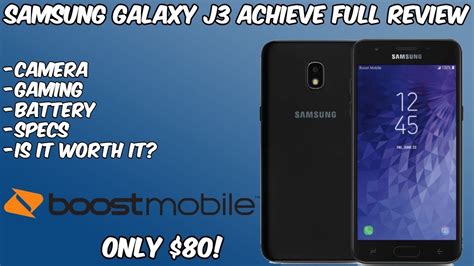 Samsung Galaxy J3 Achieve Full Review Boost Mobile Hd Youtube