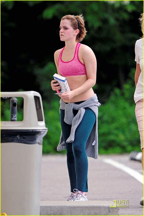 Emma Watson Bares Midriff In Sports Bra Photo 2548134 Emma Watson