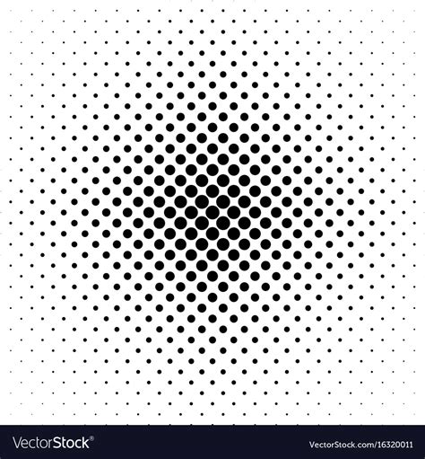 Abstract Black And White Dot Pattern Background Vector Image