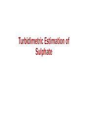 Turbidimetry Pdf Turbidimetric Estimation Of Sulphate Turbidimetry