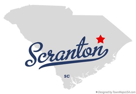 Map Of Scranton Sc South Carolina
