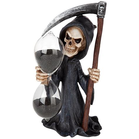 Grim Reaper With Hourglass Statue — Skymall