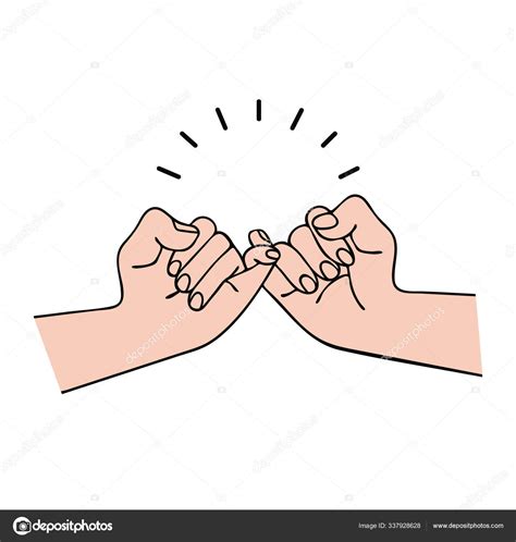 Hand Pinky Promise Vector Concept Stock Vector Image By Focus Bell
