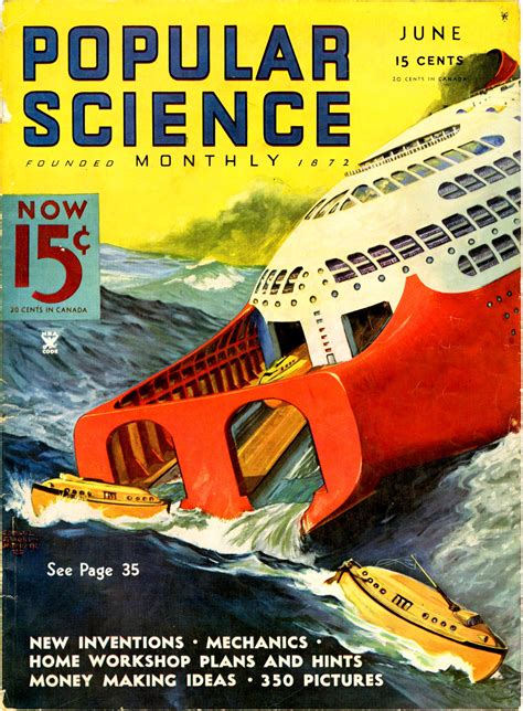 Popular Science Magazine Cover Retrofuture Pinterest Science