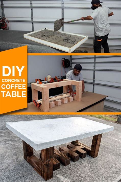 DIY 2 Piece indoor outdoor Concrete coffee table in 2021 | Concrete