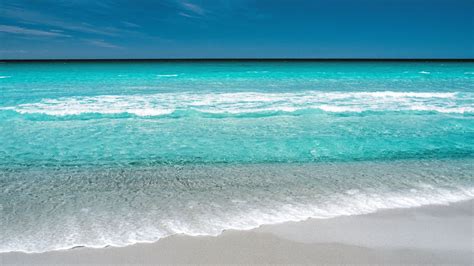 Desktop Wallpaper Tropical Beach Sea Waves Seashore Adorable Hd Image Picture Background