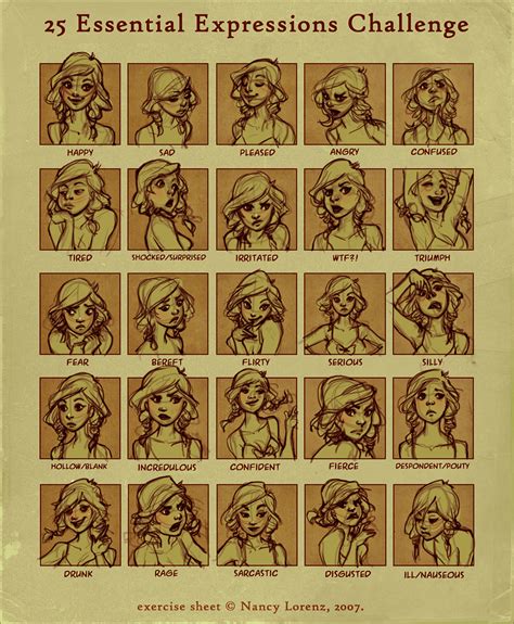 25 Expressions Challenge By Loish On Deviantart