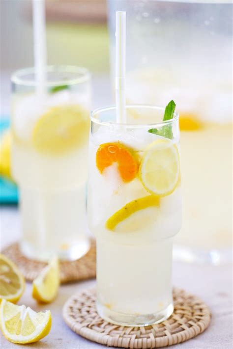 1 teaspoon of angostura (1) banana (1) half a coconut and all its water (1) half a lime (1) inch of fresh vanilla (2) oranges drink directions: Coconut Water Lemonade - Rasa Malaysia