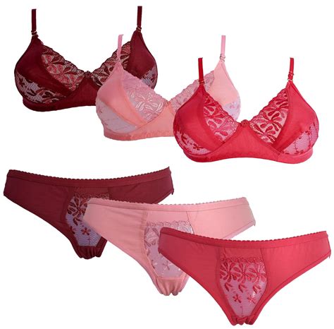 Buy Baremoda Combo Of Lusty Net Bra And Panty Set Pack Of 3 Online At Desertcartindia