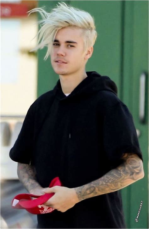 Justin Bieber Blonde Hair Short Simrattheia
