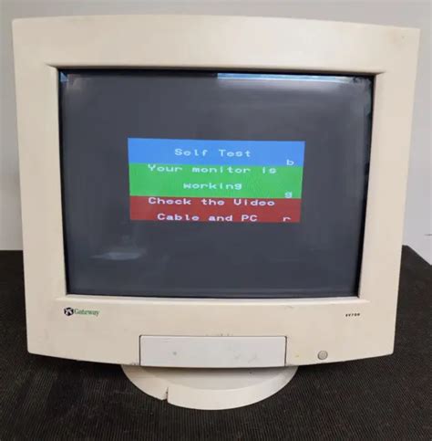 Vintage Gaming Gateway Ev Ye Crt Vga Computer Monitor Picclick