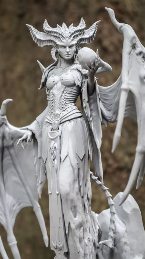 Lilith Diablo Iv Stl File Ready For 3d Print Files For Digital Etsy