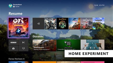 Le Menu De La Xbox One Soffre Un Nouveau Lifting
