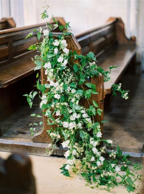 Stunning Wedding Pew Decorations With Images Wedding