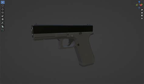 3d Model Glock Vr Ar Low Poly Cgtrader