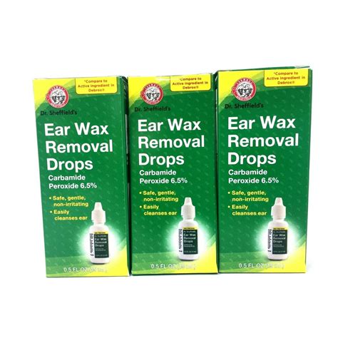 Ear Wax Removal Drops 05 Oz Pack Of 3