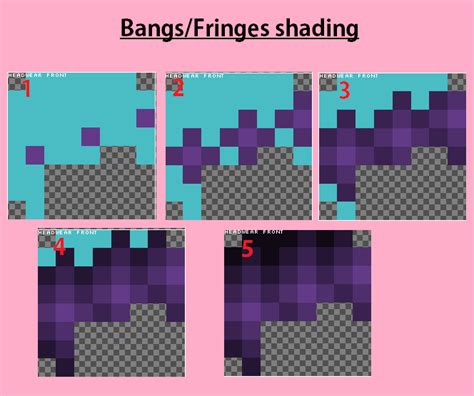 Hair Shading A Simple Pictorial ｡ ‿ ｡ Minecraft Blog