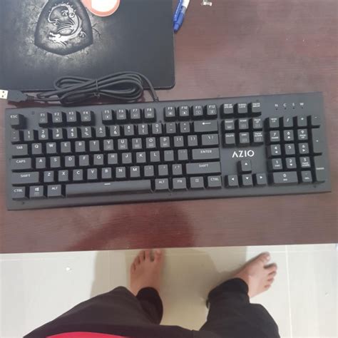 Azio Mk Hue Red Blue Black Backlit Mechanical Gaming Keyboard Usb Teknody