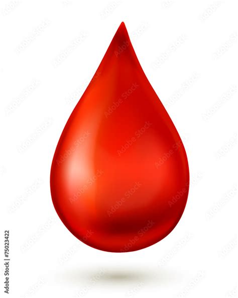 Blood Drop Vector Illustration Stock Vektorgrafik Adobe Stock