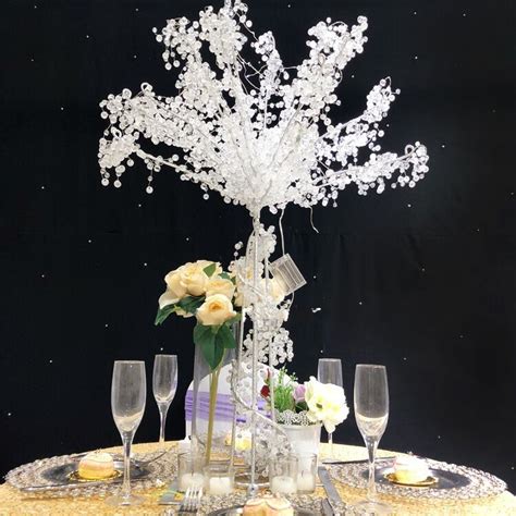35inch 90cm Crystal Wedding Table Acrylic Tree Centerpiece Wedding
