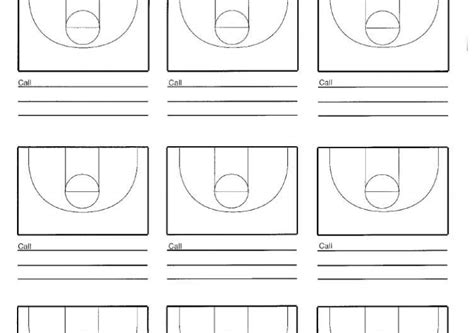 Nine Court Basketball Court Diagram Hoop Coach