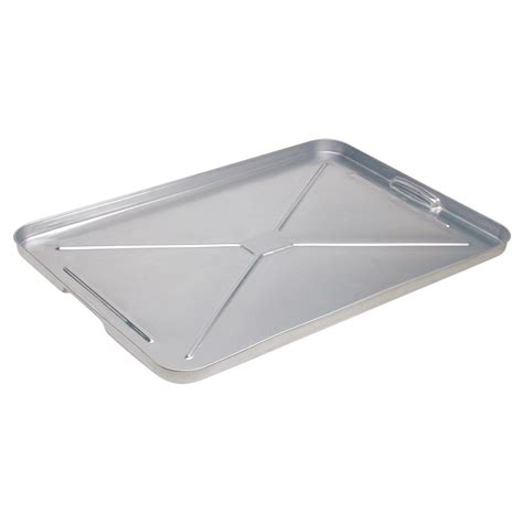 Oil drip pan (under $10) painted with chalk board paint, so it's a chalk board and magnet board. Drip Pan | Plews Edelmann Division | 75-755