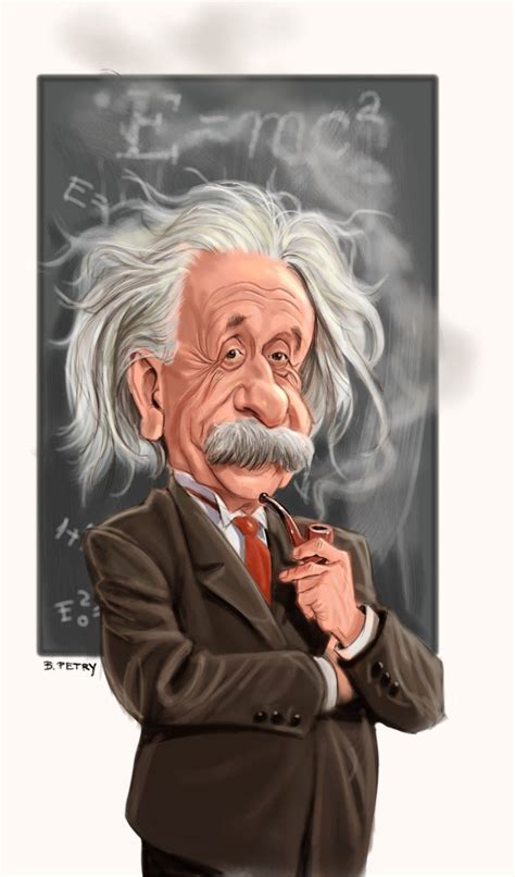 Art Of Petry Albert Einstein Caricature Funny Caricatures Einstein