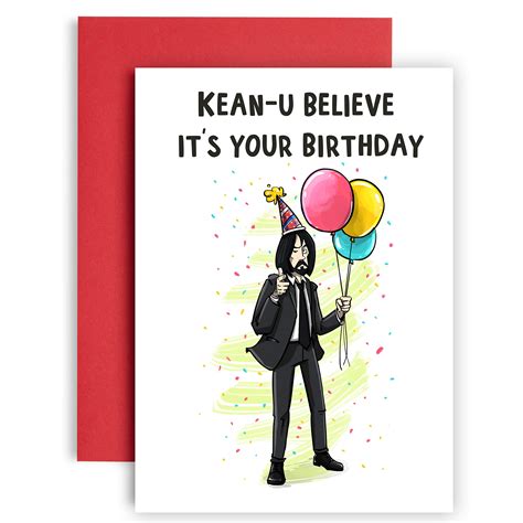 Buy Huxters Kean U Believe Funny Birthday Card Funny Birthday Cards