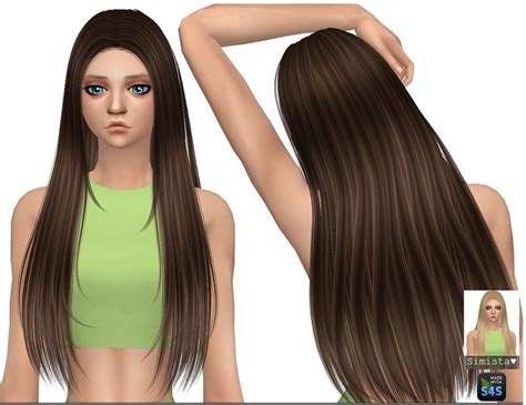 Sims 4 Hairs Simista Sintiklia`s Raphael With Bangs Hair Retextured