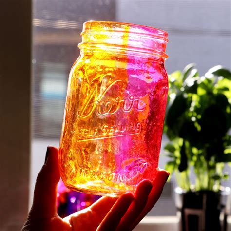 Diy Handmade Stained Glass Jars Colorful Home Decor Craft Vase Ideas Diy Jar Crafts Decor