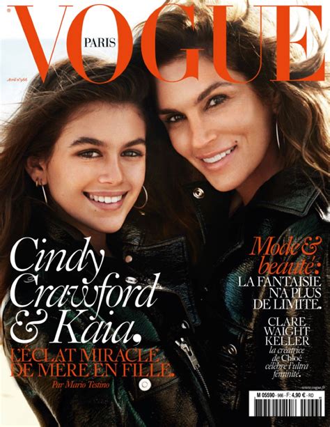 Cindy Crawford Daughter Kaia Gerber Pose For Vogue Paris Styleby Louise