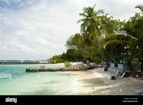 Addu Atoll Gan Equator Village Resort Auf Den Malediven Strand