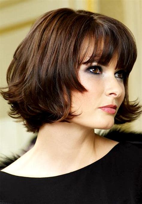 Layered Bob Hairstyles To Flatter Round Faces Hairstyle Ideas