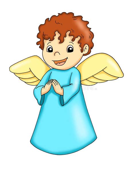 Digital Illustration Of A Happy Angel