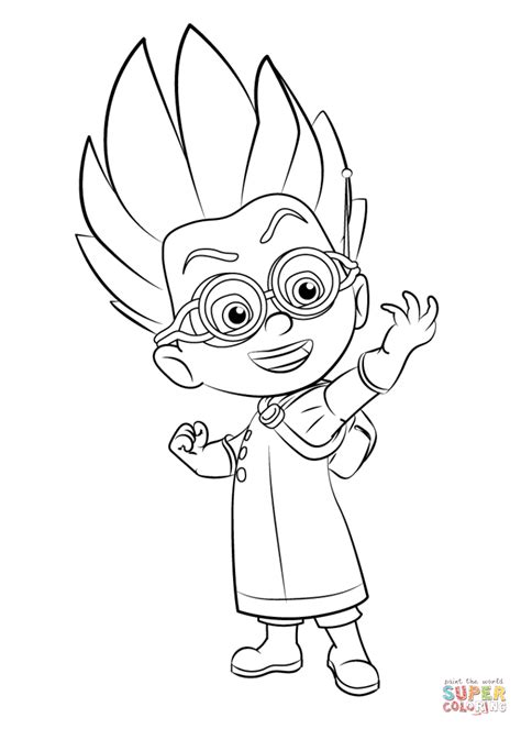 Pj Masks Romeo Colouring Pages Dennis Henninger S Coloring Pages The