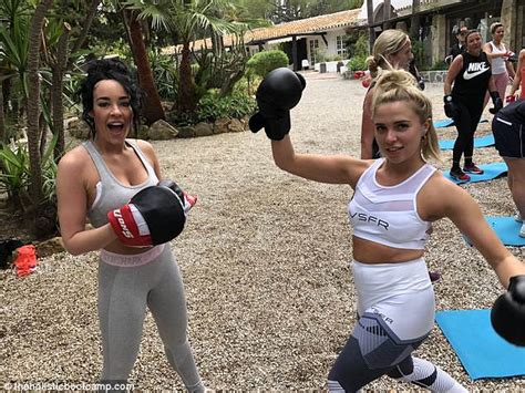 Stephanie Davis Flaunts Pert Posterior In Bikini With Gabby Allen In