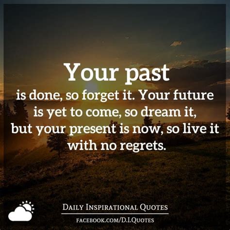 Your Past Is Done So Forget It Your Future Is Yet To Come So Dream