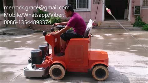 Highly Effective Concrete Floor Ride On Grinding Machine With Industry