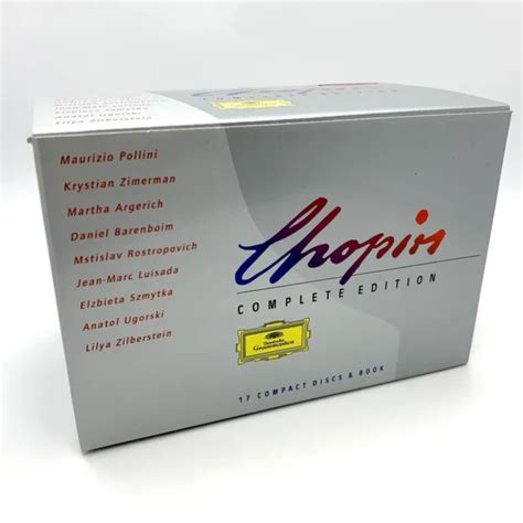 Chopin Complete Edition Deutsche Grammophon 17 Cd Box Set Most New