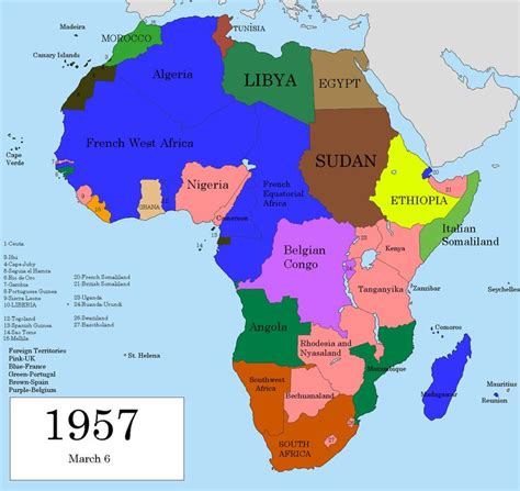 Africa Africa Map French West Africa